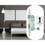 Yale Serrure à encastrer à clé Y75R-A40/B/SC, Axe 40 mm, Certifiée NF Niveau 2, Blanc