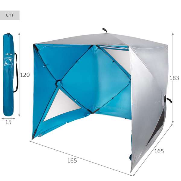 Color Baby Aktive-Paravientos Playa 165X165X183Cm Color Baby Aktive-Paravientos Playa 165X165X183Cm