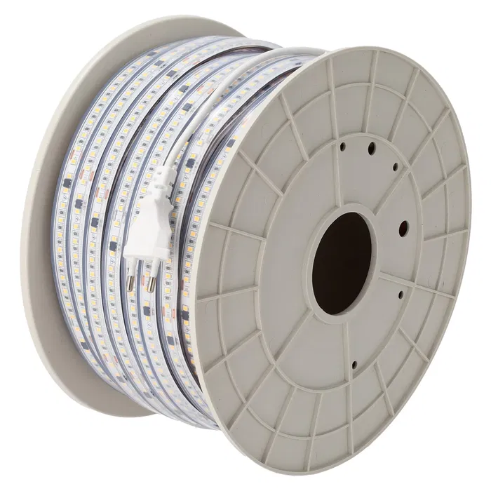 Tira LED SMD 2835 Free Driver 16W/M 1600Lm/M 220VAC IP65 6000K Rollo 50M