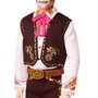 Barbie Ken Jour des Morts Mattel JBJ06 - Figurine avec décoration crâne et chapeau - Version multilingue (Anglais, Français, Allemand, Italien, Portugais, Espagnol)