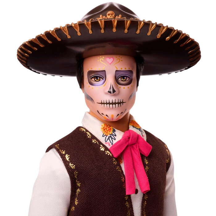 Barbie Ken Jour des Morts Mattel JBJ06 - Figurine avec décoration crâne et chapeau - Version multilingue (Anglais, Français, Allemand, Italien, Portugais, Espagnol) Barbie Ken Jour des Morts Mattel JBJ06 - Figurine avec décoration crâne et chapeau - Version multilingue (Anglais, Français, Allemand, Italien, Portugais, Espagnol)
