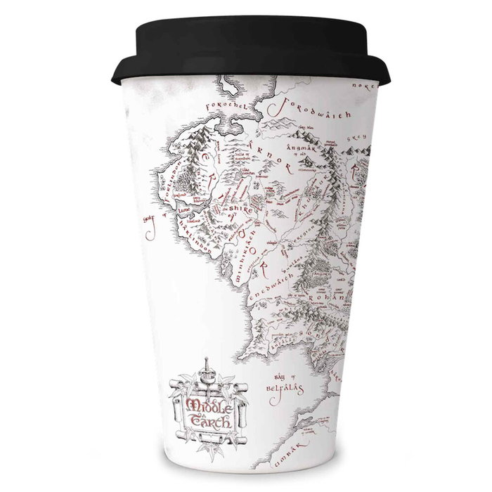 SD TOYS Taza viaje Mapa Tierra Media El Señor de los Anillos