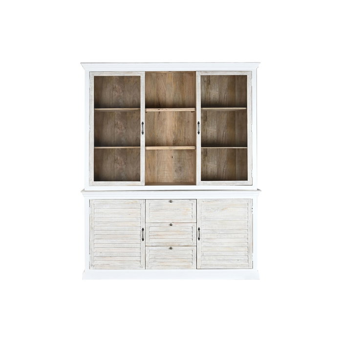 Présentoir Home ESPRIT Verre Bois de manguier 180 x 45 x 220 cm