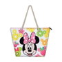 Karactermania Sac de plage Disney Minnie Fruits avec zip, compartiment unique et anses, 37 x 52 x 17 cm