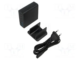 GEMBIRD TA-UC-2A4C-PD75-01-BK Chargeur mural Noir avec double USB