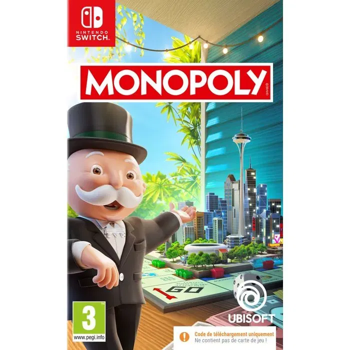 Ubisoft Monopoly 2024 - Code de Téléchargement Nintendo Switch - Jeu de Société Numérique Édition Modernisée Ubisoft Monopoly 2024 - Code de Téléchargement Nintendo Switch - Jeu de Société Numérique Édition Modernisée