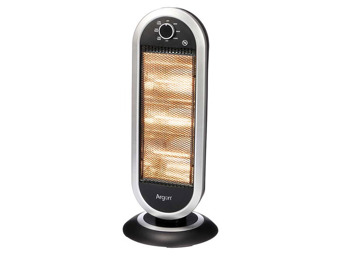 ARGON Calefacteur halogène 400W 800W 1200W Gris-Noir