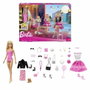 Barbie Calendrier de l'Avent Fashionistas avec 24 pièces et accessoires