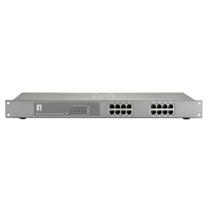 LevelOne FEP-1612W120 16-Port Fast Ethernet PoE Switch