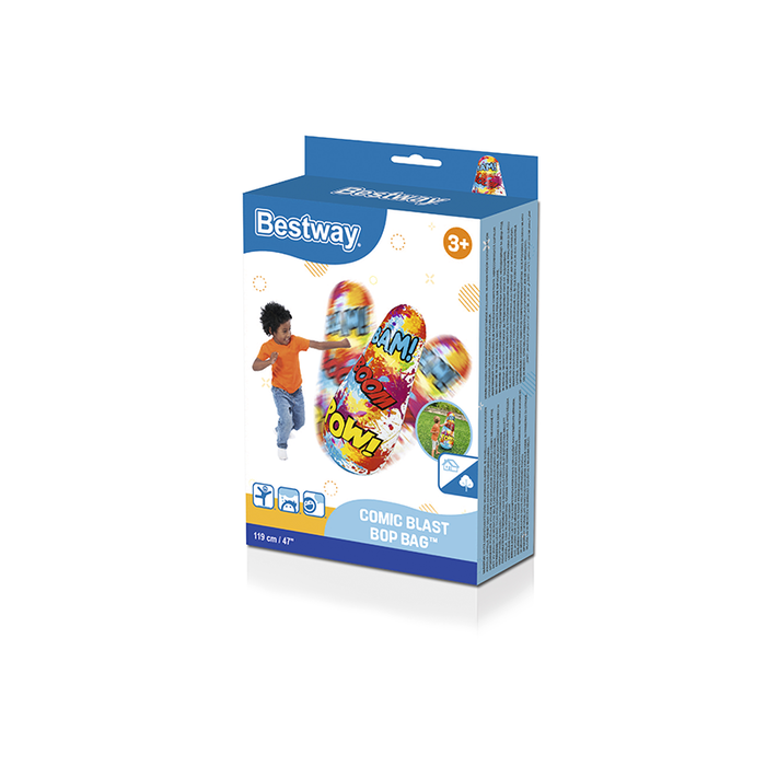 Bestway 52630 Punching Ball Gonflable Enfants 3 Ans+ Intérieur et Jardin