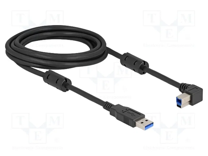 DELOCK Câble USB A vers USB B 90° doré 3m DELOCK Câble USB A vers USB B 90° doré 3m