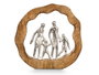 GIFTDECOR SOPORTE DECORACION FAMILIA PLATEADO