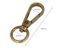 Innspiro Mousqueton à anneau rond en zamak finition or vieilli 13,4 mm (5 unités)