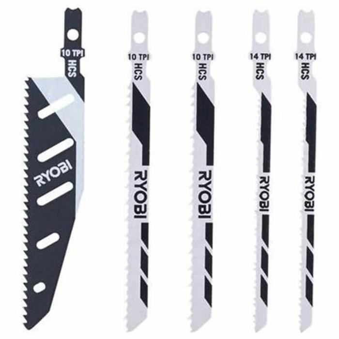 Ryobi Lot de 5 lames de scie sauteuse FLUSHCUT pour bois