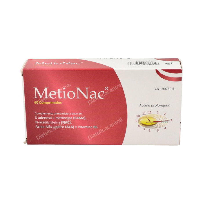 MARGAN Metionac 60 comprimés - Complément alimentaire SAME, NAC, ALA et Vitamine B6 MARGAN Metionac 60 comprimés - Complément alimentaire SAME, NAC, ALA et Vitamine B6