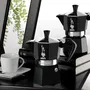 Bialetti Moka Express Cafetière italienne 3 tasses (100 ml) Noir - Tous feux sauf induction