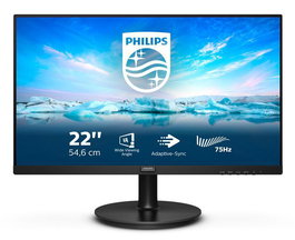 Philips 222V8LA Moniteur LCD 21.5" avec Adaptive-Sync, antiscintillement et mode LowBlue - Écran grand angle