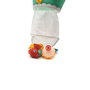 TACHAN - Organisateur de bain pour jouets avec 2 ventouses, sac filet à fermeture et 7 accessoires (2 bateaux, 3 moules animaux, hippocampe, balle poisson) - Enfant 1 an et plus