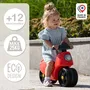 Falk - Scooter Strada - Guidon directionnel avec klaxon et larges roues stabilisatrices - Rouge - Pour enfant dès 12 mois - 100% Fabriqué en France