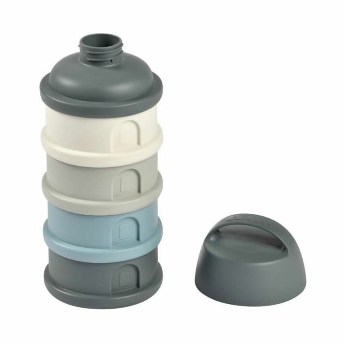 Béaba Boîte doseuse à 4 compartiments - Bleu/Gris Béaba Boîte doseuse à 4 compartiments - Bleu/Gris