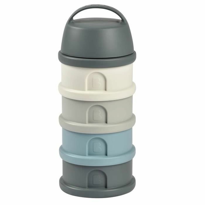 Béaba Boîte doseuse à 4 compartiments - Bleu/Gris Béaba Boîte doseuse à 4 compartiments - Bleu/Gris