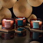 Home Deco Factory Bougie Parfumée avec Pierres Précieuses et Pépites Dorées