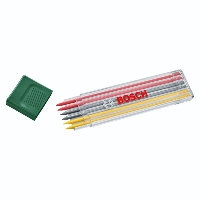 Bosch Set de 6 mines graphites multicolores 2,8 mm Bosch Set de 6 mines graphites multicolores 2,8 mm