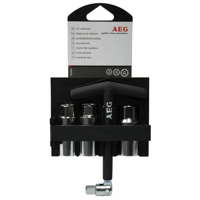 AEG Clé à bougie articulée avec 3 douilles 14/16/21mm