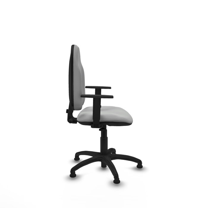 PIQUERAS Y CRESPO Chaise de bureau Algarra, similicuir gris clair, accoudoirs 1D PIQUERAS Y CRESPO Chaise de bureau Algarra, similicuir gris clair, accoudoirs 1D