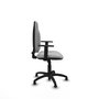 PIQUERAS Y CRESPO Chaise de bureau Algarra, similicuir gris clair, accoudoirs 1D