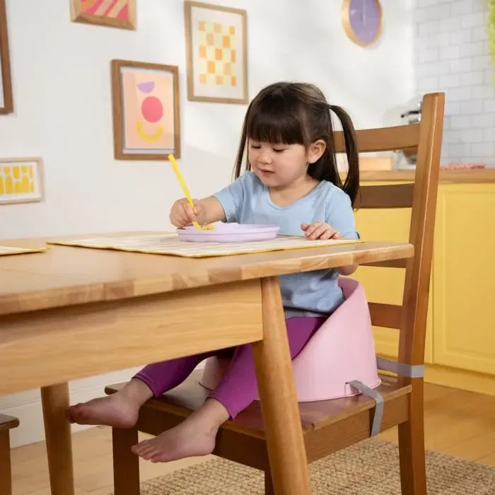 Rehausseur de chaise évolutif Disney Princess - My Spot, pour enfant de 6 mois à 3 ans, avec harnais 3 points, facile à nettoyer - Rose