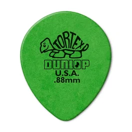 DUNLOP Pack de 72 Médiators Tortex® Teardrop Verts - 0,88 mm