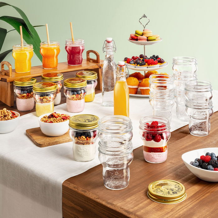 Récipient de Conservation des Aliments Bormioli Rocco Quattro Stagioni Transparent 270 ml (12 Unités)