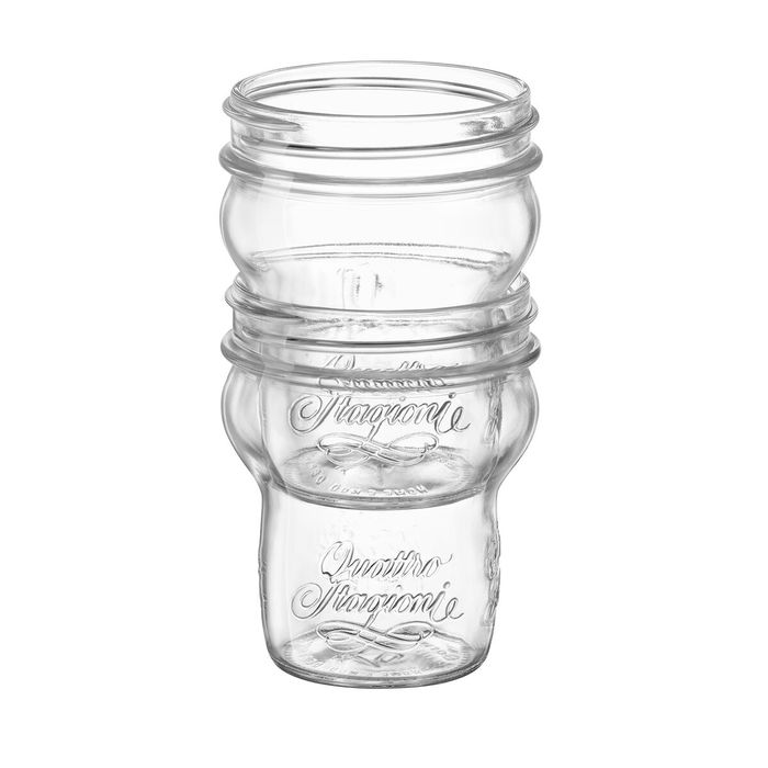 Récipient de Conservation des Aliments Bormioli Rocco Quattro Stagioni Transparent 270 ml (12 Unités)