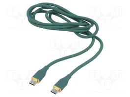 GEMBIRD Câble USB 2.0 USB-C vers USB-C 1,5m vert Cablexpert