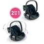 Corolle - Porte-poupon 2 en 1 transat et porte-poupon léger, compatible Cybex Priam, capote rétractable, pour poupons de 36 à 42 cm, à partir de 3 ans