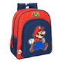 Cartable Super Mario Trick Rouge Bleu foncé 32 x 38 x 12 cm