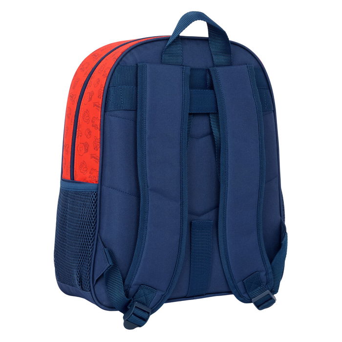 Cartable Super Mario Trick Rouge Bleu foncé 32 x 38 x 12 cm