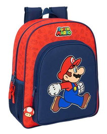 Safta Sac à Dos Junior Transformable avec Chariot Super Mario Trick, 32 x 38 x 12 cm, Dès 3 ans