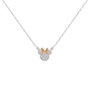 PEERS HARDY Set de 2 Pendentifs Mère et Fille Minnie Disney - Colliers Argent et Lacs Doré Rose avec Zirconium