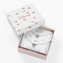 PEERS HARDY Set de 2 Pendentifs Mère et Fille Minnie Disney - Colliers Argent et Lacs Doré Rose avec Zirconium