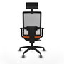 Chaise de Bureau avec Appui-tête Piqueras y Crespo 1D066G1 Orange