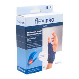 FLEXIPRO Attelle de repos poignet et pouce RHIZ Gauche Taille S Bleu