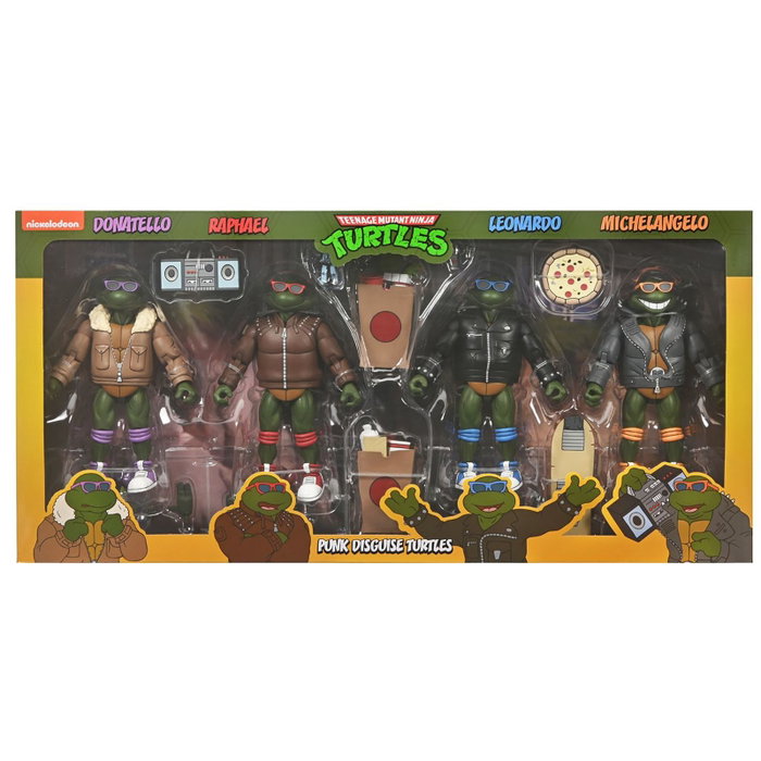 NECA Tortues Ninja (Cartoon) Pack de 4 figurines Punk Turtles 18 cm NECA Tortues Ninja (Cartoon) Pack de 4 figurines Punk Turtles 18 cm
