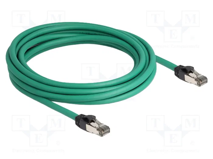 DELOCK Cordon de raccordement SF/UTP Cat 5e RJ45 5m vert DELOCK Cordon de raccordement SF/UTP Cat 5e RJ45 5m vert