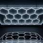 Lampe LED hexagonale 6000K - 14 hexagones 56 cm + rectangle 500 cm
