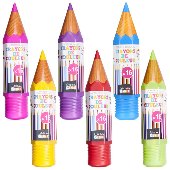 Createur de Genie Estuche de 16 crayons de couleur