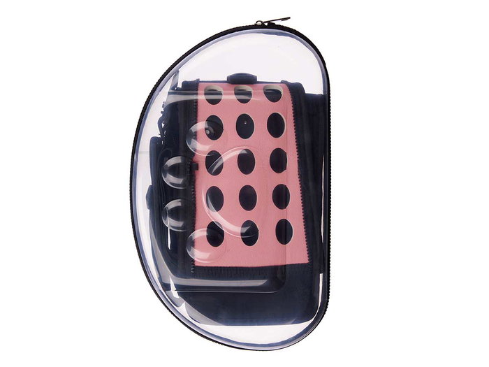Mascow Transportin Transparente Rose Petit 37x22x7cm en Plastique (Set de 6) Mascow Transportin Transparente Rose Petit 37x22x7cm en Plastique (Set de 6)