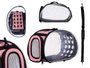Mascow Transportin Transparente Rose Petit 37x22x7cm en Plastique (Set de 6)