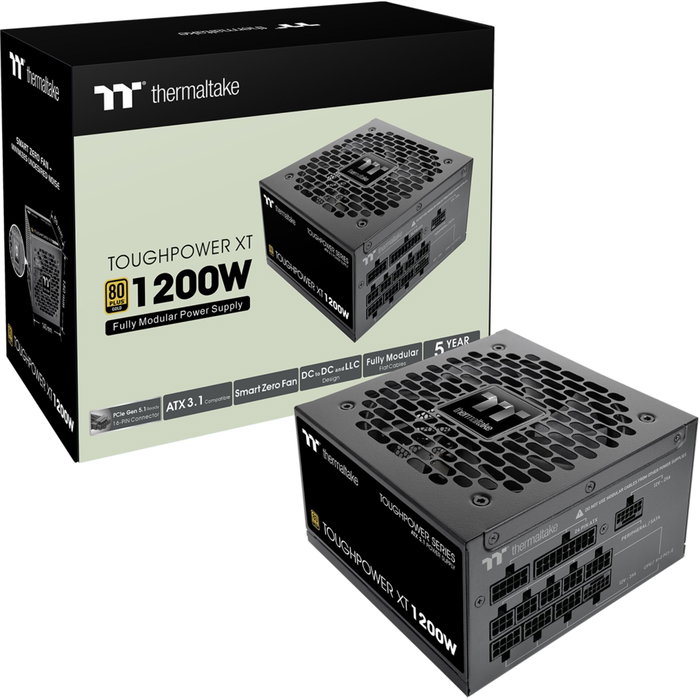 Thermaltake Toughpower XT 1200W, Alimentation PC ATX 3.1, 1200W, Noir